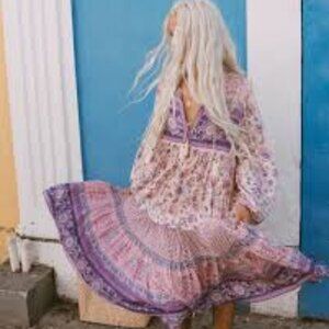 Spell Portobello Lavender Boho Dress in XL - Altered